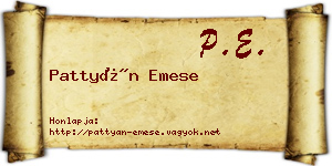Pattyán Emese névjegykártya